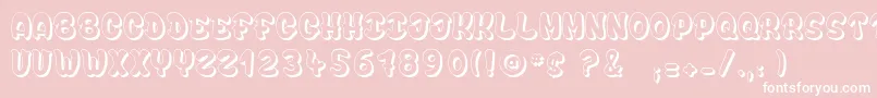 bubble  soap Font – White Fonts on Pink Background