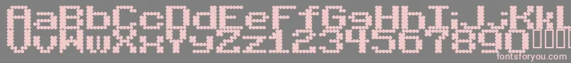 Шрифт BubbleBath – розовые шрифты на сером фоне