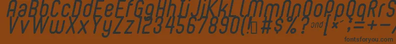BUBBLEBOY2 Font – Black Fonts on Brown Background