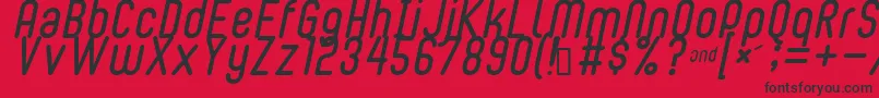 BUBBLEBOY2 Font – Black Fonts on Red Background