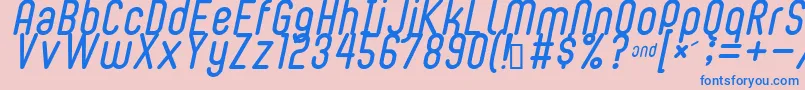 BUBBLEBOY2 Font – Blue Fonts on Pink Background