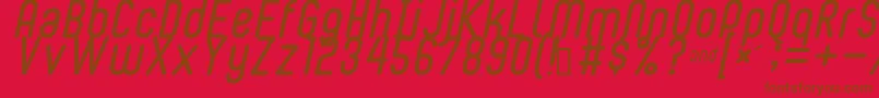 BUBBLEBOY2 Font – Brown Fonts on Red Background
