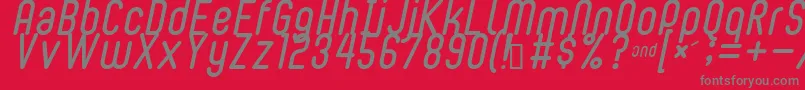 BUBBLEBOY2 Font – Gray Fonts on Red Background