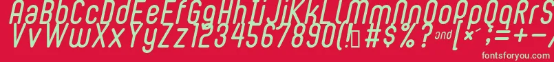 BUBBLEBOY2 Font – Green Fonts on Red Background