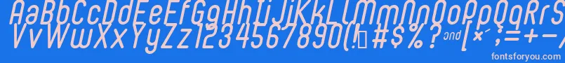 BUBBLEBOY2 Font – Pink Fonts on Blue Background