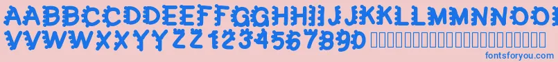 fuente bubblefont – Fuentes Azules Sobre Fondo Rosa