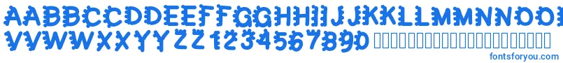 フォントbubblefont – 青いフォント