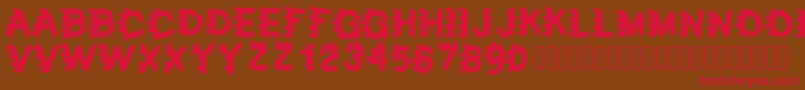 fuente bubblefont – Fuentes Rojas Sobre Fondo Marrón