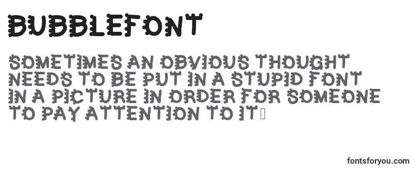 Bubblefont Font