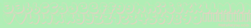 BUBBLEGUMS Font – Pink Fonts on Green Background