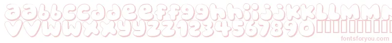 BUBBLEGUMS Font – Pink Fonts on White Background