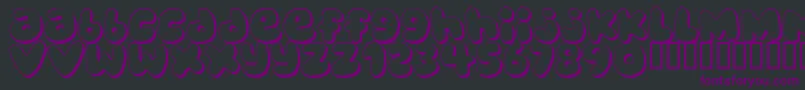 BUBBLEGUMS Font – Purple Fonts on Black Background