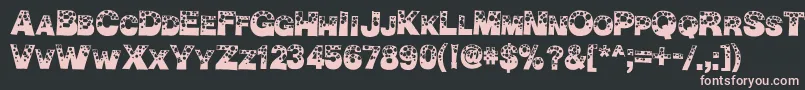 BubbleMan Font – Pink Fonts on Black Background