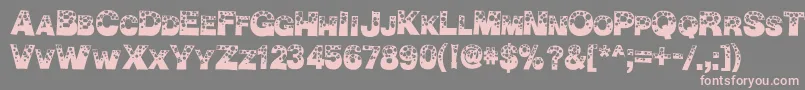 BubbleMan Font – Pink Fonts on Gray Background