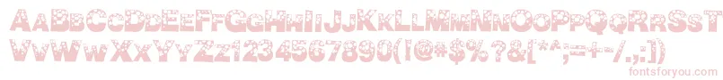 Czcionka BubbleMan – różowe czcionki