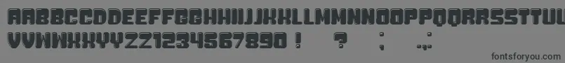 Bubblicious Font – Black Fonts on Gray Background