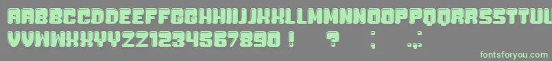 Bubblicious Font – Green Fonts on Gray Background