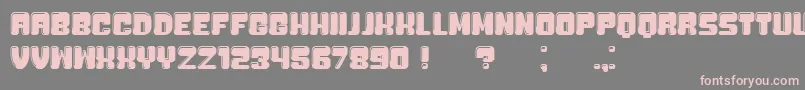 Bubblicious Font – Pink Fonts on Gray Background