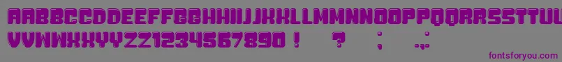 Bubblicious Font – Purple Fonts on Gray Background