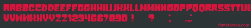 Bubblicious Font – Red Fonts on Black Background