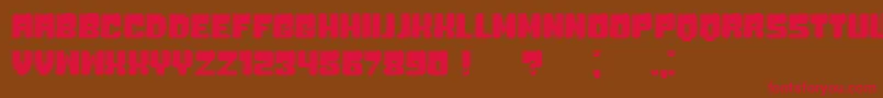 Bubblicious Font – Red Fonts on Brown Background