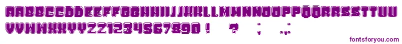 BubbliciousCollege Font – Purple Fonts on White Background