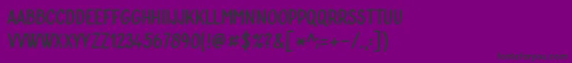 Bublina 030b-Schriftart – Schwarze Schriften auf violettem Hintergrund