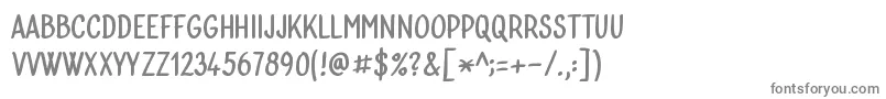 フォントBublina 030b – 白い背景に灰色の文字