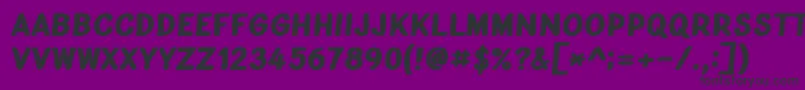 Bublina 031m Font – Black Fonts on Purple Background