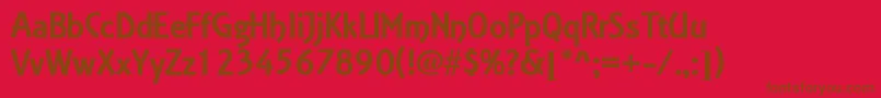 Estelle Font – Brown Fonts on Red Background