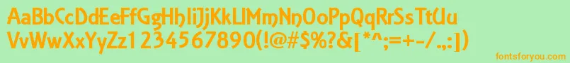 Estelle Font – Orange Fonts on Green Background
