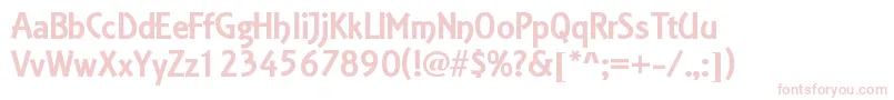Estelle-fontti – vaaleanpunaiset fontit valkoisella taustalla