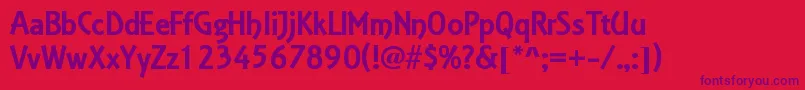 Estelle Font – Purple Fonts on Red Background