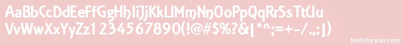 Estelle Font – White Fonts on Pink Background