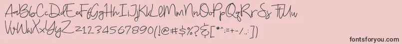 Budayut Font – Black Fonts on Pink Background