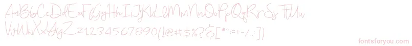 Budayut Font – Pink Fonts on White Background