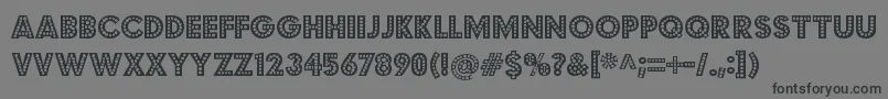budmo jiggler Font – Black Fonts on Gray Background