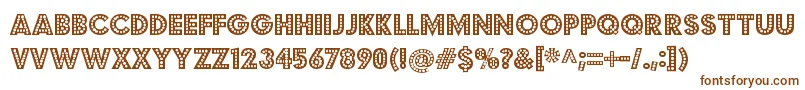 Шрифт budmo jiggler – коричневые шрифты на белом фоне