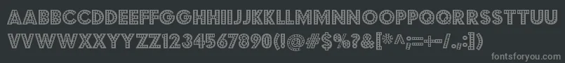 Więcej informacji o czcionce budmo jiggler Czcionka budmo jiggler – szare czcionki na czarnym tle