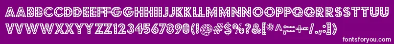 budmo jiggler Font – White Fonts on Purple Background
