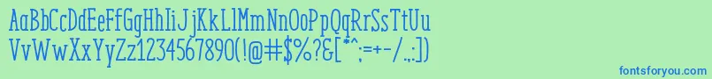 Подробнее о шрифте EnyoSlabMedium Шрифт EnyoSlabMedium – синие шрифты на зелёном фоне