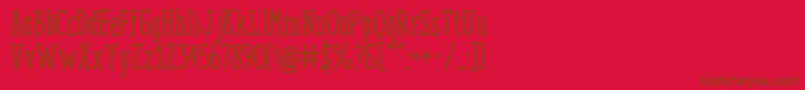 EnyoSlabMedium Font – Brown Fonts on Red Background