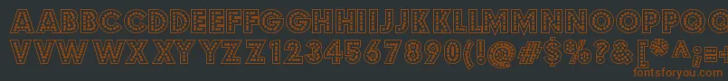 budmo jigglish Font – Brown Fonts on Black Background