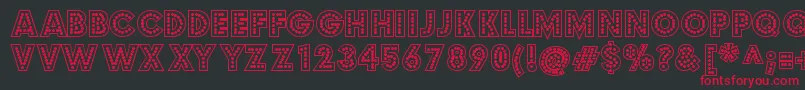 budmo jigglish Font – Red Fonts on Black Background