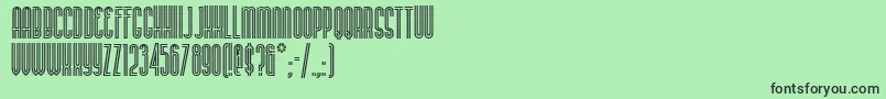 BUENAN   Font – Black Fonts on Green Background