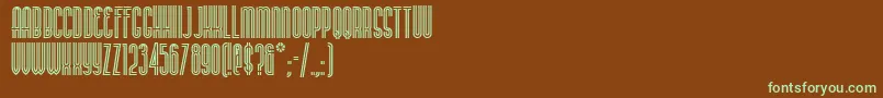 BUENAN   Font – Green Fonts on Brown Background