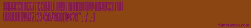 BUENAN   Font – Purple Fonts on Brown Background