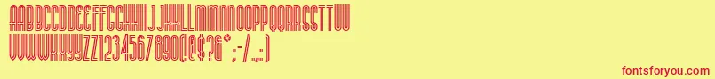 BUENAN   Font – Red Fonts on Yellow Background