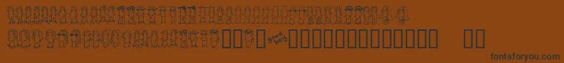 BUENC    Font – Black Fonts on Brown Background