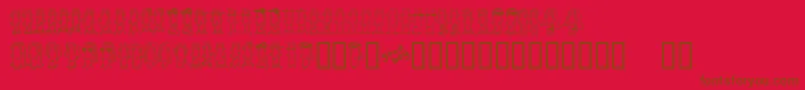 More about BUENC Font BUENC Font – Brown Fonts on Red Background